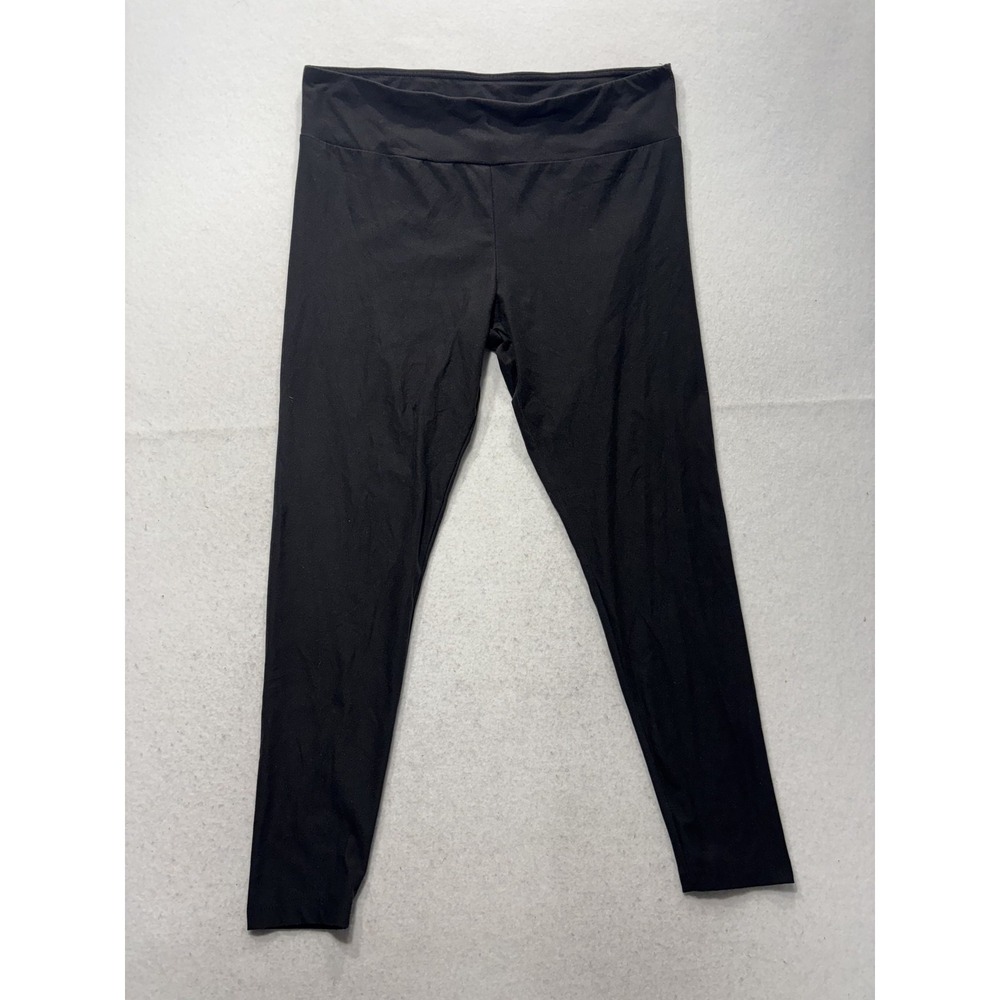 No Boundaries Leggings Womens 1X Plus Black High Rise Ankle Stretch Athletic